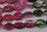 CTO420 15 inches 6*7mm oval natural tourmaline beads wholesale