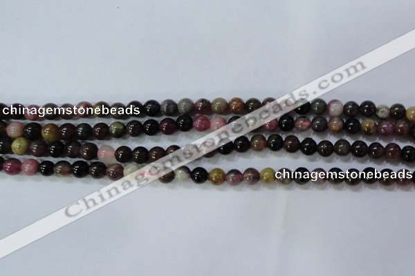 CTO452 15.5 inches 5mm round natural tourmaline gemstone beads