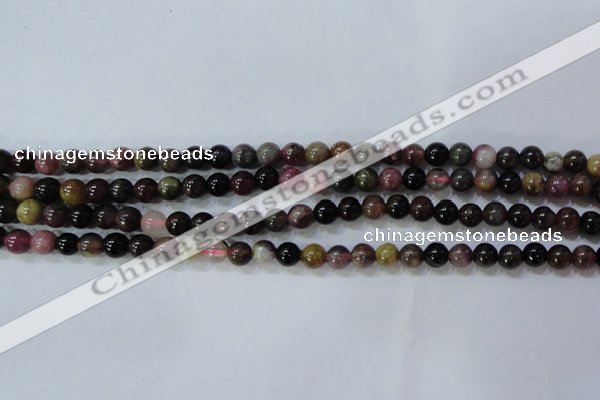 CTO453 15.5 inches 6mm round natural tourmaline gemstone beads