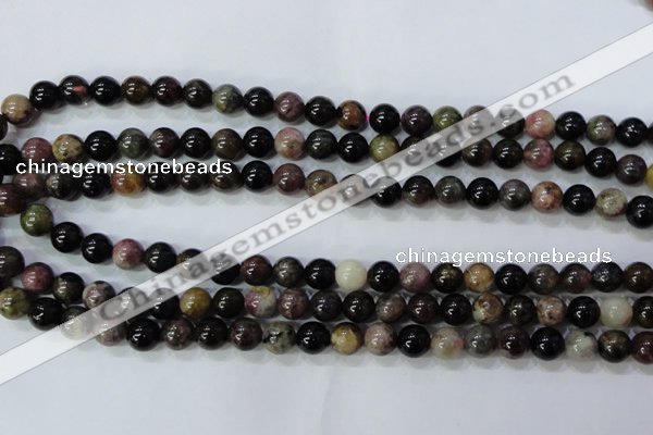 CTO454 15.5 inches 8mm round natural tourmaline gemstone beads