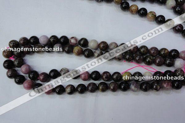 CTO456 15.5 inches 11mm round natural tourmaline gemstone beads