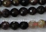 CTO462 15.5 inches 7mm faceted round natural tourmaline gemstone beads