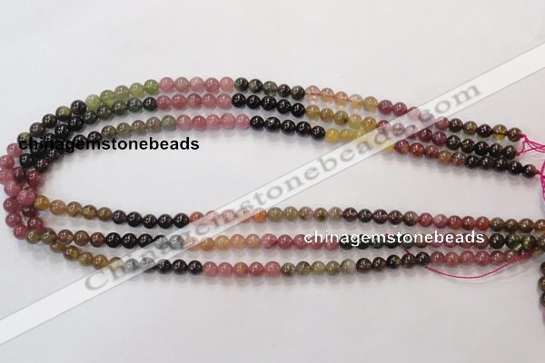 CTO52 15.5 inches 5.5mm - 6mm round natural tourmaline beads wholesale