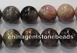 CTO53 15.5 inches 12mm round natural tourmaline beads wholesale