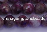 CTO614 15.5 inches 9mm faceted round tourmaline gemstone beads