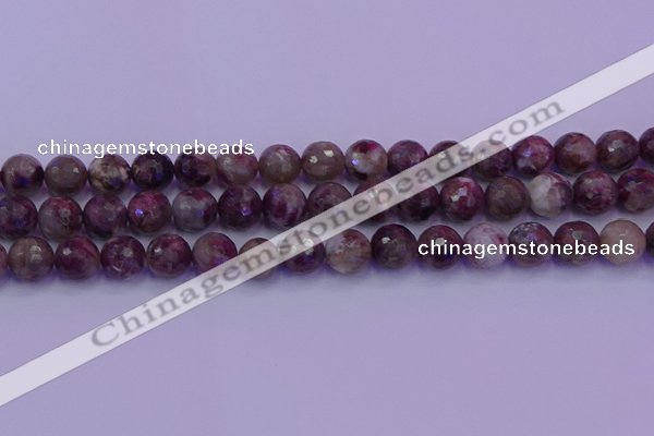 CTO614 15.5 inches 9mm faceted round tourmaline gemstone beads