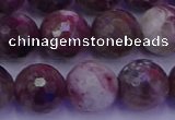 CTO616 15.5 inches 11mm faceted round tourmaline gemstone beads