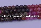 CTO620 15.5 inches 4mm round tourmaline gemstone beads wholesale