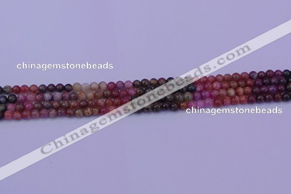 CTO621 15.5 inches 5mm round tourmaline gemstone beads wholesale