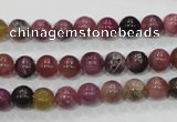 CTO63 15.5 inches 7mm round natural tourmaline gemstone beads