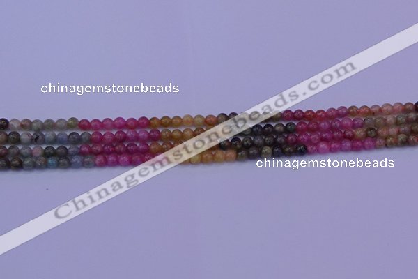 CTO631 15.5 inches 5mm round tourmaline gemstone beads wholesale