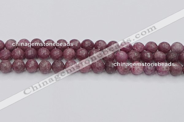 CTO659 15.5 inches 10mm faceted round Chinese tourmaline beads