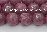 CTO660 15.5 inches 12mm faceted round Chinese tourmaline beads