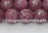 CTO661 15.5 inches 14mm faceted round Chinese tourmaline beads