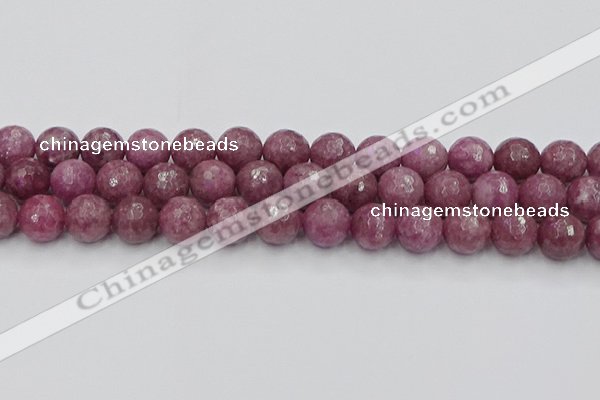 CTO661 15.5 inches 14mm faceted round Chinese tourmaline beads