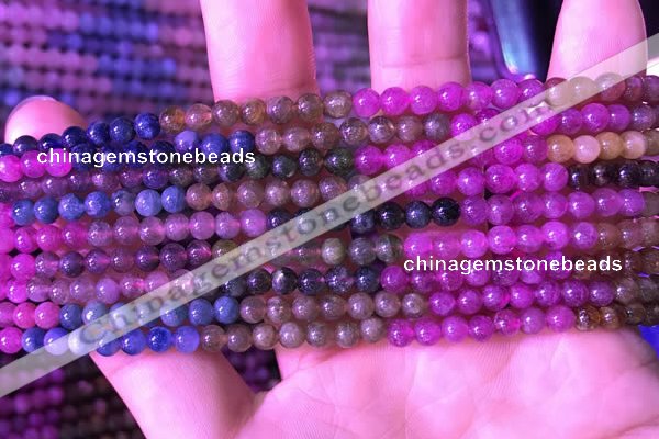 CTO665 15.5 inches 4mm round natural tourmaline gemstone beads