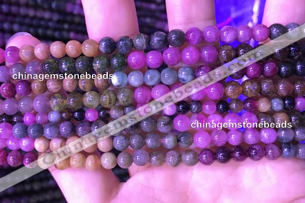 CTO666 15.5 inches 5mm round natural tourmaline gemstone beads