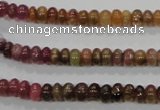 CTO68 15.5 inches 4*6mm rondelle natural tourmaline gemstone beads