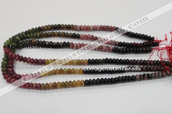 CTO69 15.5 inches 5*8mm rondelle natural tourmaline gemstone beads