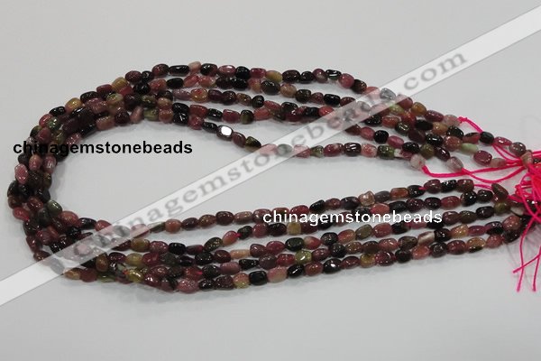 CTO70 15.5 inches 5*6mm nuggets natural tourmaline gemstone beads