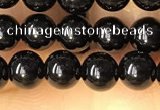 CTO700 15.5 inches 4mm round black tourmaline beads wholesale