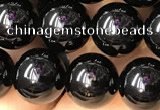 CTO702 15.5 inches 8mm round black tourmaline beads wholesale