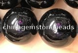 CTO705 15.5 inches 14mm round black tourmaline beads wholesale