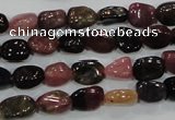 CTO71 15.5 inches 6*8mm nuggets natural tourmaline gemstone beads