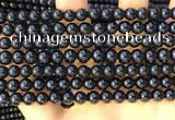CTO711 15.5 inches 6mm round black tourmaline gemstone beads