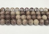 CTO723 15.5 inches 12mm round Chinese tourmaline beads