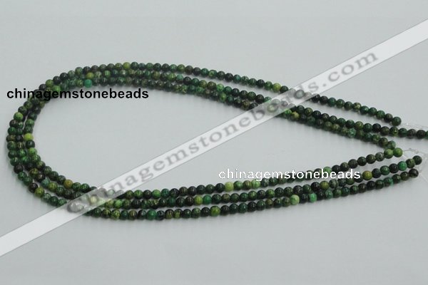 CTP01 15.5 inches 4mm round yellow green pine gemstone beads wholesale