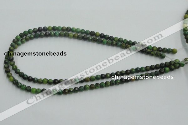 CTP02 15.5 inches 6mm round yellow green pine gemstone beads wholesale