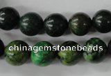 CTP204 15.5 inches 12mm round yellow pine turquoise beads wholesale