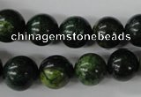 CTP205 15.5 inches 14mm round yellow pine turquoise beads wholesale