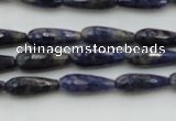 CTR04 15.5 inches 6*16mm faceted teardrop sodalite gemstone beads