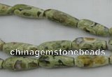 CTR09 15.5 inches 6*16mm faceted teardrop rhyolite gemstone beads