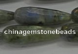 CTR147 15.5 inches 10*30mm faceted teardrop labradorite beads