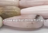 CTR151 15.5 inches 10*30mm teardrop natural pink opal beads