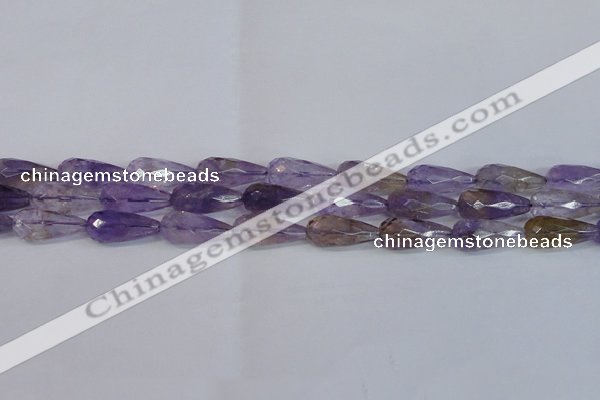 CTR300 15.5 inches 12*25mm faceted teardrop natural ametrine beads