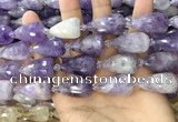 CTR354 15.5 inches 15*25mm faceted teardrop lavender amethyst beads