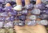 CTR354 15.5 inches 15*25mm faceted teardrop lavender amethyst beads