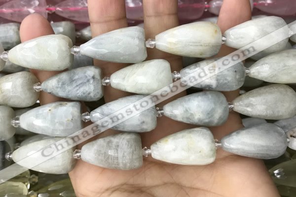 CTR356 15.5 inches 15*22mm faceted teardrop moonstone beads