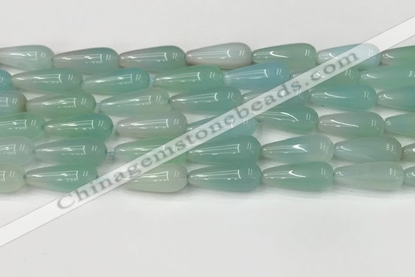 CTR404 15.5 inches 8*20mm teardrop agate beads wholesale