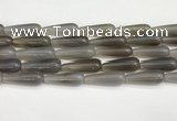 CTR410 15.5 inches 10*30mm teardrop agate beads wholesale