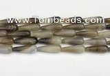 CTR413 15.5 inches 10*30mm teardrop agate beads wholesale