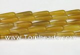 CTR415 15.5 inches 10*30mm teardrop agate beads wholesale