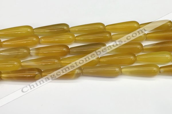 CTR415 15.5 inches 10*30mm teardrop agate beads wholesale