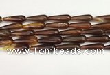 CTR417 15.5 inches 10*30mm teardrop agate beads wholesale