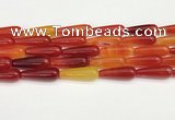 CTR418 15.5 inches 10*30mm teardrop agate beads wholesale