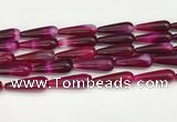 CTR420 15.5 inches 10*30mm teardrop agate beads wholesale